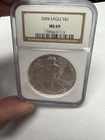 2004 American Silver Eagle NGC MS69 Graded Slabbed