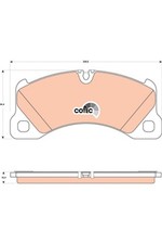 GDB1774 TRW brake pad set, disc brake for Audi, Fiat, Porsche, VW