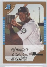 2005 Bowman First Year Gold Wladimir Balentien #236 1g9