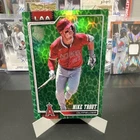 Topps 2025 Series 1 Mike Trout #200 Los Angeles Angels Green Parallel MLB Card