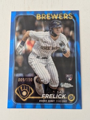 2024 Chrome Update Debut Blue RayWave Refractor /150 Sal Frelick Rookie RC SP