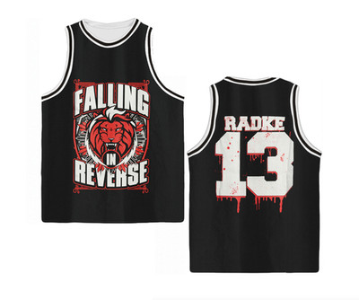 Falling In Reverse Radke 13 Basketball Jersey 3D AOP Unisex S-6XL  1HP0317