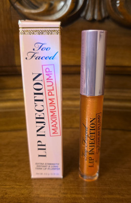 Too Faced Lip Injection Maximum Plump, Cotton Candy Kisses, .14oz--NIB