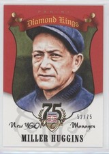 2014 Panini Hall of Fame Diamond Kings Red 52/75 Miller Huggins #34 HOF 0s3