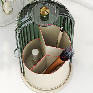 Concealed Toothbrush Holder, Rotating Bathroom Organizer Countertop, Toothbrush - Picture 9 of 16