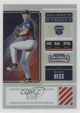 2018 Panini Elite Extra Edition USA Collegiate Ticket Holo Prizm Zack Hess n1u