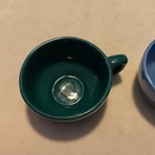 2 Vintage Bel-Terr China Porcelain Coffee Latte Tea Cup Mugs Blue,green — photo 3