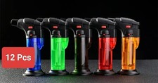 12 Pcs Blow Torch Jet Lighter Kitchen Tobacco Safety Lock Refillable AU STOCKS