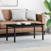 Couchtisch Schwarz Eichen-Optik 100 X 50 X 45 Cm Holzwerkstoff