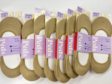 8 3-Packs Peds Women's Low Cut Lightweight No Show Liner Socks Nude Size M 5-10