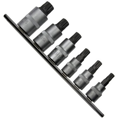6 x VIELZAHN-Steckschlüssel Einsätze Bit 12-kant XZN 3/8'' 1/2'' M8 9 10 12 14 16