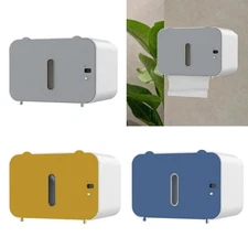 Toilet Paper Holder Wall Mount No Punch USB Rechargeable Multipurpose Automatic