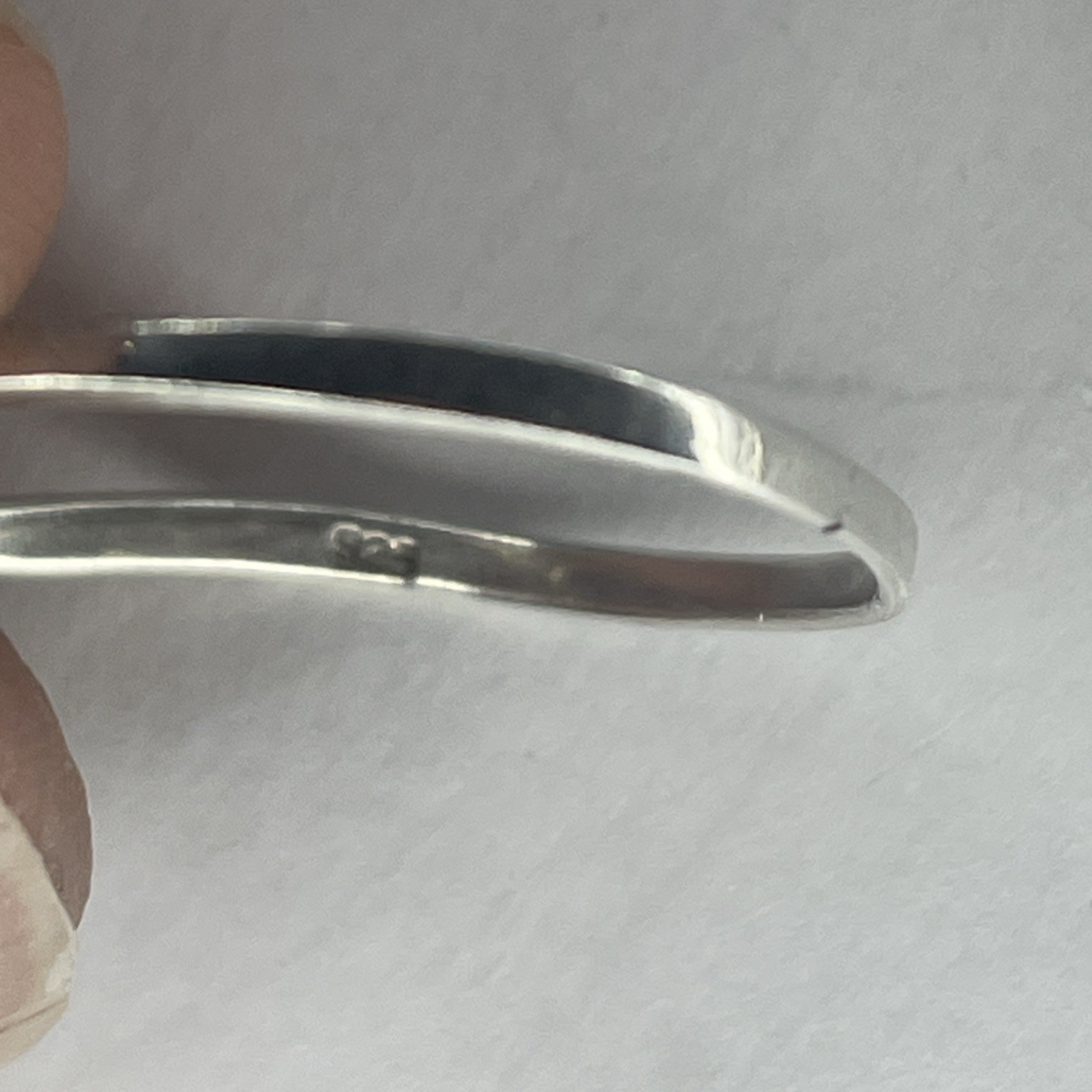 Solid Sterling “Love” Script Ring Size 8 - image 2