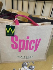 Waitrose *New 2026*jute Shopping Bag Reusable Tote Bag Shopper Bag