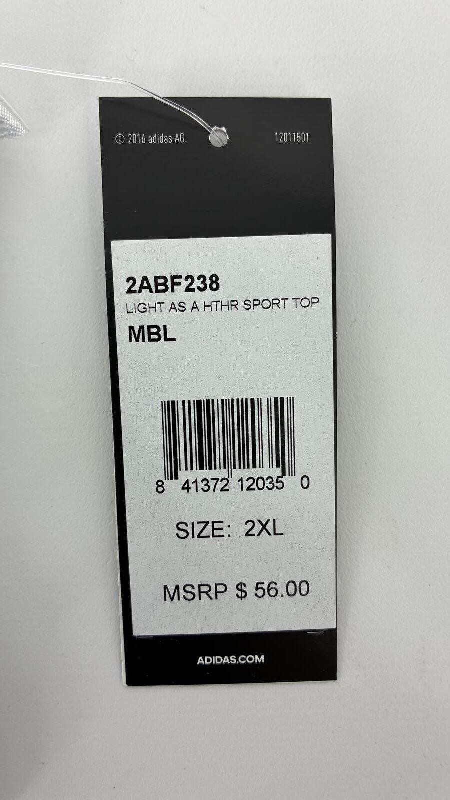 Adidas Sport Top Bra New with tags 2XL Blue image 5
