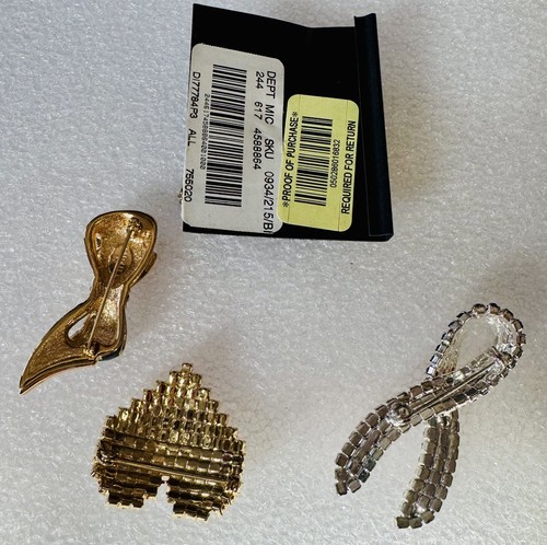 Vintage Patriotic USA Rhinestone Lot - Brooch Pins Flags & Ribbons ...