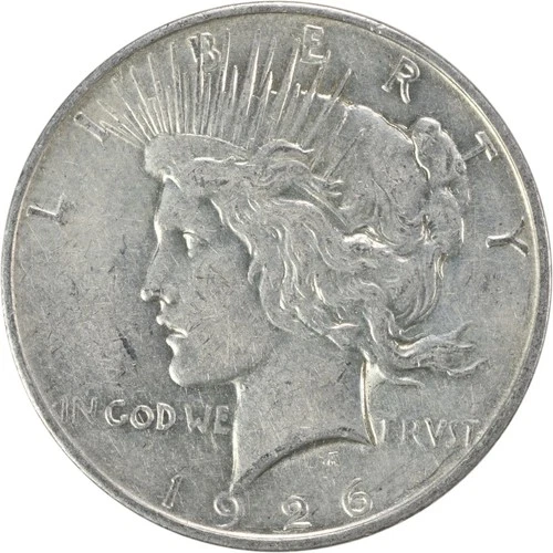 1926-D Peace Silver Dollar AU Uncertified #945