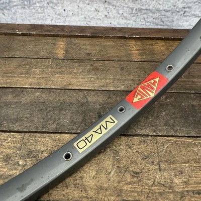 リム ARAYA MAVIC MA40 Vintage Mavic MA40 700c Road Bike Rim 32h Clincher Grey Alloy Made