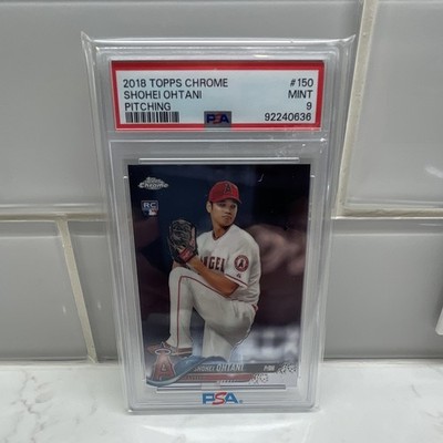 2018 Topps Chrome Shohei Ohtani #150 Rookie PSA 9 White Jersey Angels