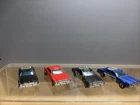 Lot Of 4 Vintage 1977 Hot Wheels Dodge Monaco Black & Blue&Red Police Car Lot