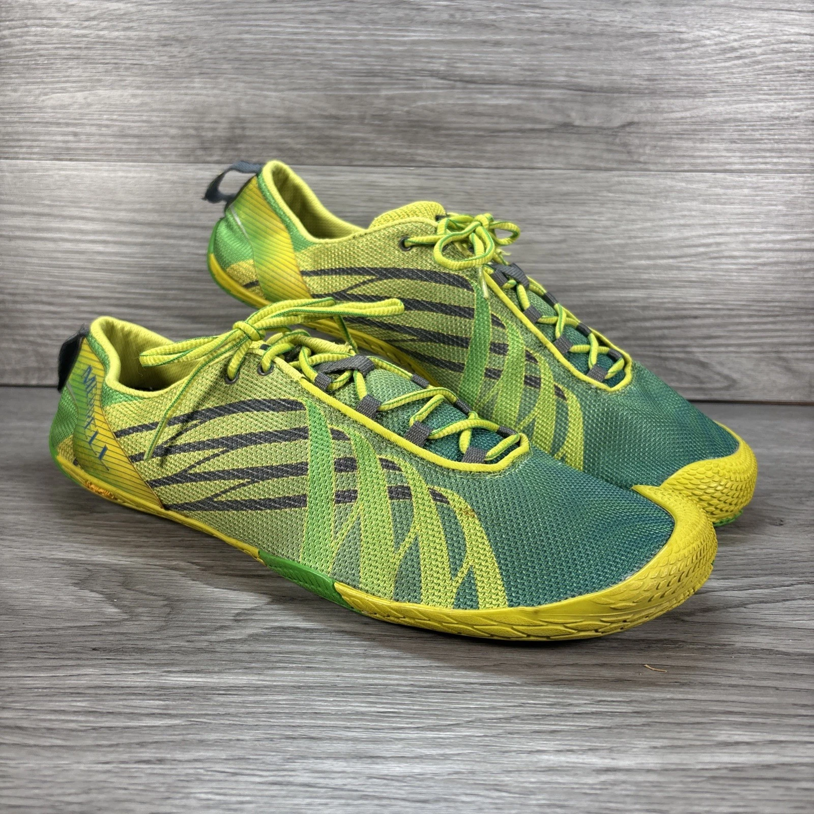 Merrell Vapor Glove Men’s Barefoot Running Shoes Size 13 UK Bright Green/Yellow