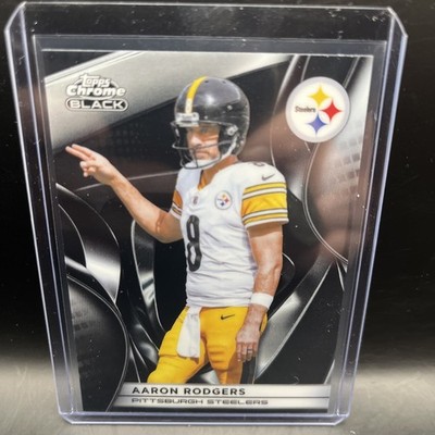 2025 Topps Chrome Black Aaron Rodgers #84 Steelers