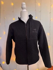 Rare Vintage ARC'TERYX DIPLOMAT ST Gray Wool/Cashmere Full Zip Jacket Size S