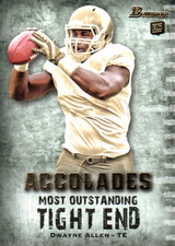 2012 Bowman 2012 Bowman ACCOLADES #BACDA Dwayne Allen RC Indianapolis Colts