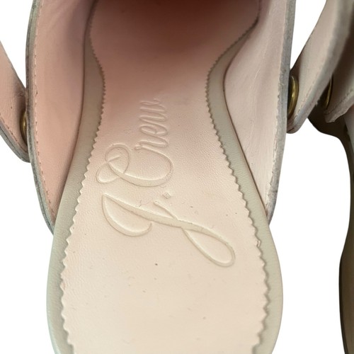 J. Crew Grace Leather Luxury Wooden Convertible Clogs 6.5 Camel Pink #BA188 NEW - Picture 10 of 14