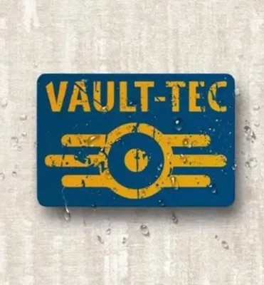Fallout inspiriert Vault-Tec Vinyl Aufkleber, Gaming, TV-Serie, 4,5 cm x 7 cm