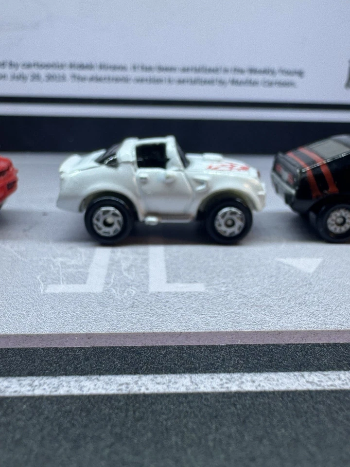 Lote De 4 Micro Máquinas Pontiac Firebird Trans Am T-Top 1987 De Colección Blanco/Rojo+ Foto 3 de 4