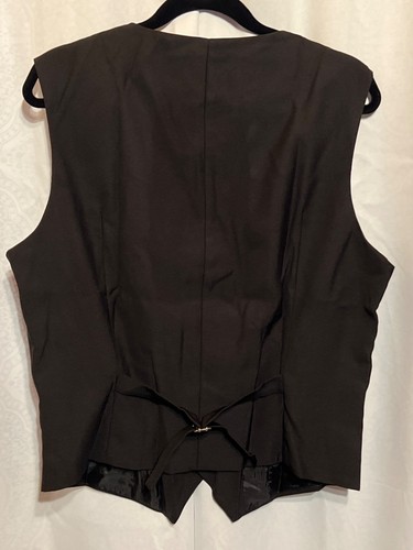 Mens Black 1920S Gatsby-Inspired Vest Set With Adjustable Back Bow Tie Tie & Arm - Picture 2 of 6