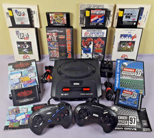 Sega Mega Drive console 2 controllers & games bundle GC complete set up