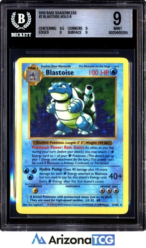 Blastoise (Shadowless) graded BGS 9 for sale on eBay