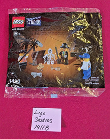 💜💜2001 Super Rare 💜Vintage Polybag💜LEGO Studios Pirates Treasure Hunt 1411💜