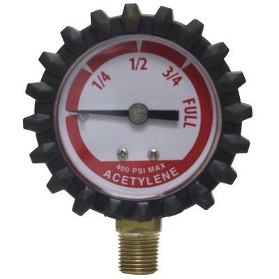 Uniweld G19D 1-1/2-Inch 400 PSI Acetylene Replacement Contents Gauge with Protec