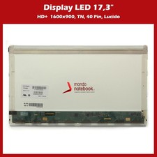 Display Pannello LED 17,3" per Notebook Toshiba Satellite L870 (40 pin)