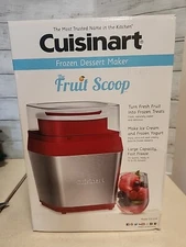 Cuisinart - ICE-31R The Fruit Scoop Frozen Dessert Ice Cream Maker RED  NEW