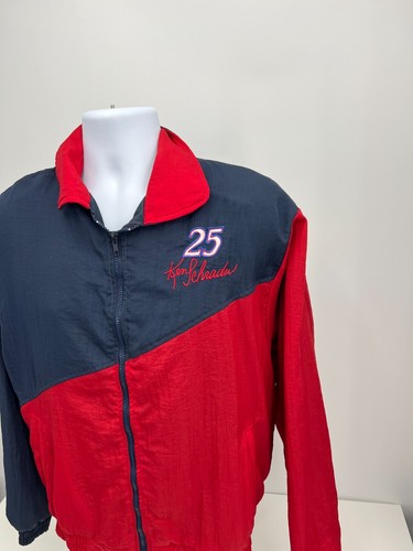 Vintage Ken Schrader Nascar Budweiser #25 Men's Medium Jacket SIGNED - Picture 2 of 9