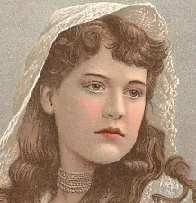  SOAPINE TRADE CARD, PHOTO-LITH, A PRETTY "BRIDE" as shown in the book TC2164 