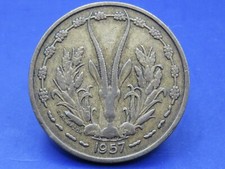 FRENCH WEST AFRICA 25 FRANCS  COIN 1957  / SNIFF'S  ANCIENT COINS T-4/5