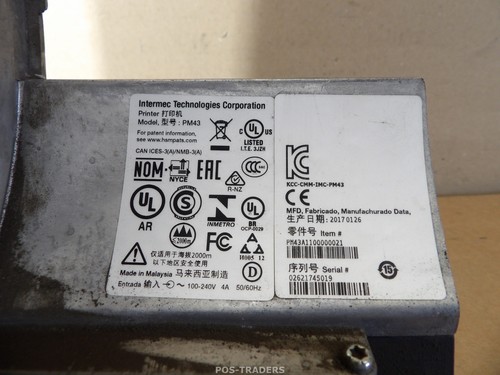 Imprimante d'étiquettes code-barres thermique Intermec PM43 114 mm LAN USB - 191212 M - TESTÉE OK - Photo 7/9