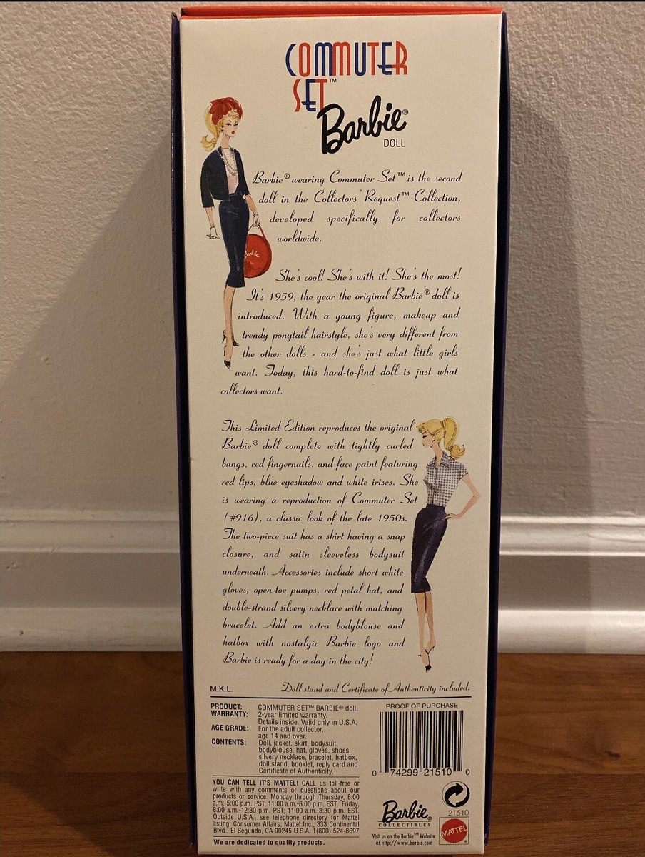 1998 Barbie Doll Limited Edition Commuter Set Collector's