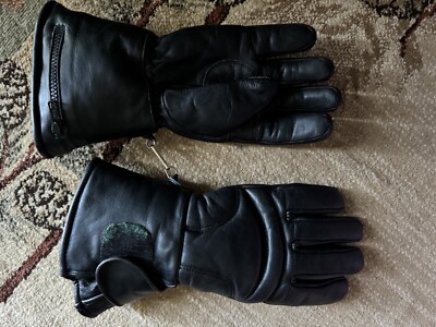 Vintage Olympia Sports Thinsulate Insulated Leather Motorcycle Gloves-Small 