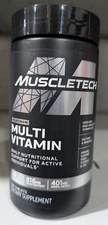 MuscleTech PLATINUM MULTIVITAMIN 180ct  Free Shipping EXP 6/2027