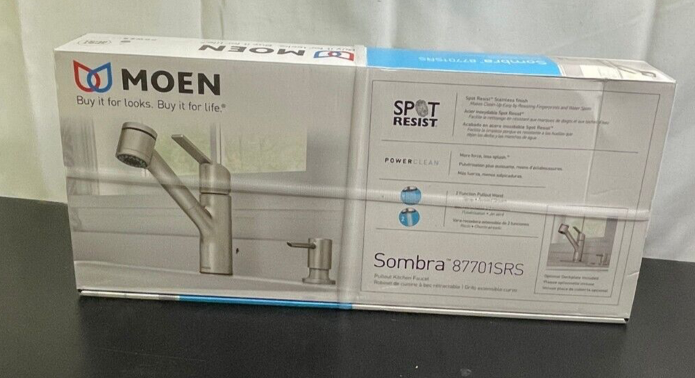 Moen Sombra 87701SRS Stainless Steel One Handle Pullout Kitchen Faucet