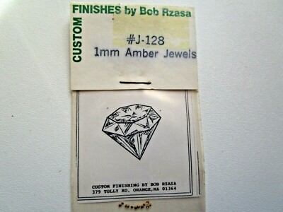 Custom Finishes by Bob Rzasa #128 Jewels, Amber, 1mm (12/pkg.)