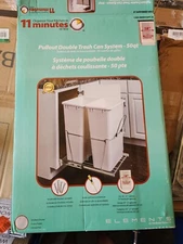 Hardware Resources CAN-EBMD50PC-R Double Pullout Waste Polished Chrome 