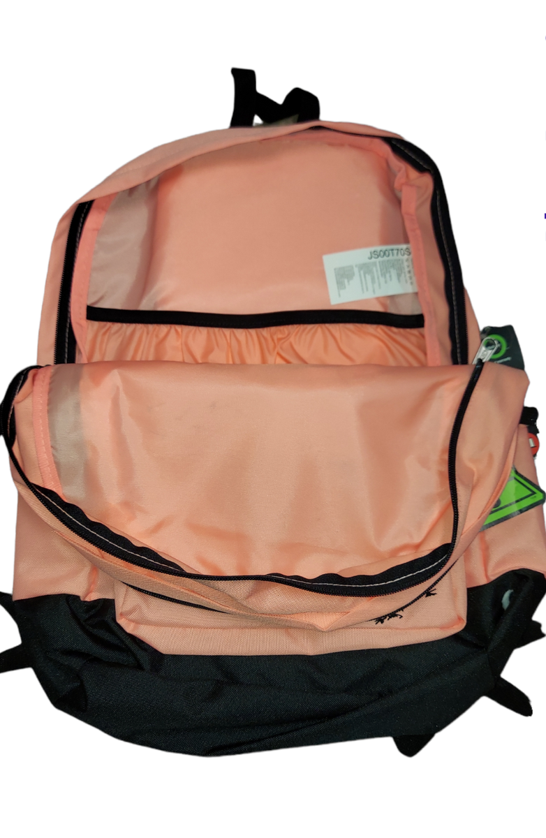 coral jansport backpack ebay Cross Town 17" x 12.5" x 6" - Simple Bag for Everyone with 1 Main Compartment, Front Utility Pocket - Premium Class Accessories - Peach Neon Coral Peaches JanSport SuperBreak 25L Backpacks -