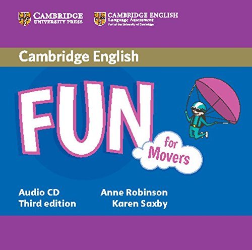 Fun for Movers Audio CD, Saxby, Karen, Robinson, Anne, Very Good condition, Book